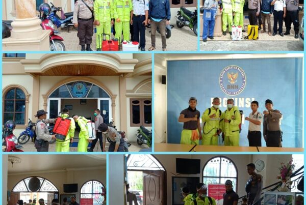 CEGAH PENYEBARAN COVID-19 BNNP KALBAR BERSAMA POLDA KALIMANTAN BARAT