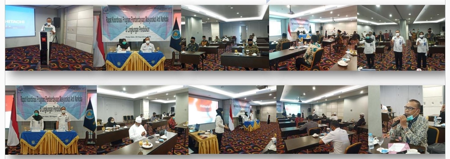RAPAT KOORDINASI PROGRAM DAYAMAS ANTI NARKOBA DILINGKUNGAN PENDIDIKAN PONDOK PESANTREN RAPAT KOORDINASI PROGRAM DAYAMAS ANTI NARKOBA DILINGKUNGAN PENDIDIKAN PONDOK PESANTREN
