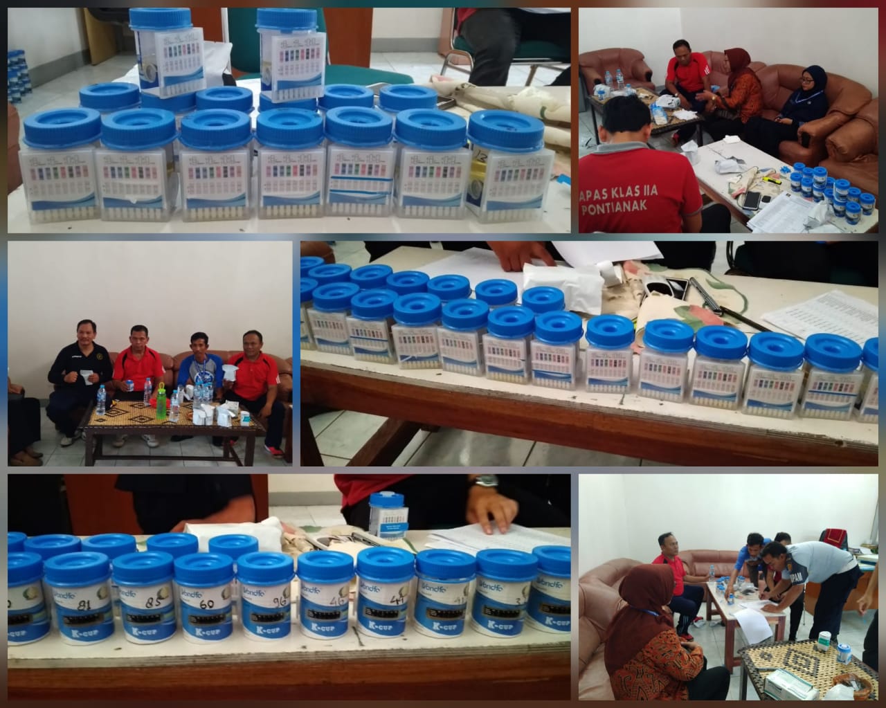 LAPAS KELAS IIA PONTIANAK GELAR TEST URINE KEPADA SELURUH PEGAWAINYA LAPAS KELAS IIA PONTIANAK GELAR TEST URINE KEPADA SELURUH PEGAWAINYA