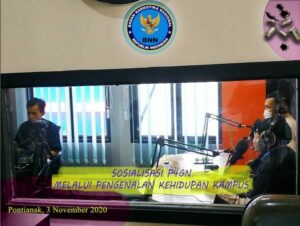 PENGENALAN KEHIDUPAN KAMPUS BAGI MAHASISWA BARU (PKKMB) BNNP KALBAR SOSIALISASIKAN P4GN