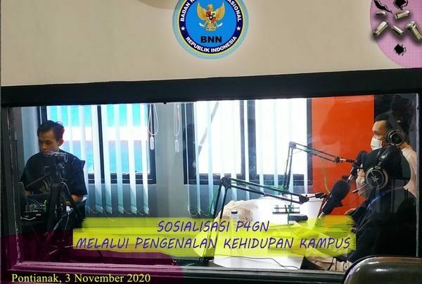 PENGENALAN KEHIDUPAN KAMPUS BAGI MAHASISWA BARU (PKKMB) BNNP KALBAR SOSIALISASIKAN P4GN