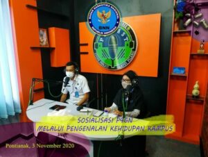 PENGENALAN KEHIDUPAN KAMPUS BAGI MAHASISWA BARU (PKKMB) BNNP KALBAR SOSIALISASIKAN P4GN
