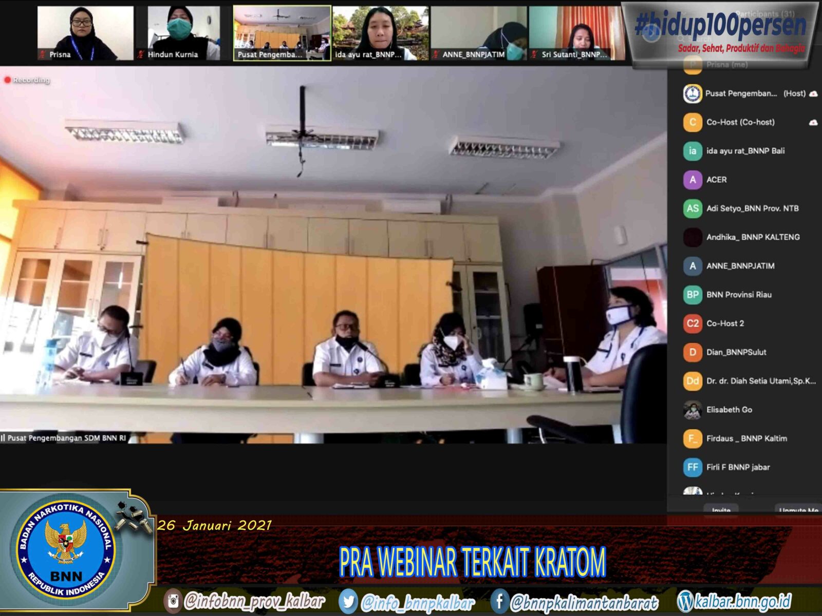 KEGIATAN PRA WEBINAR TERKAIT KRATOM KEGIATAN PRA WEBINAR TERKAIT KRATOM