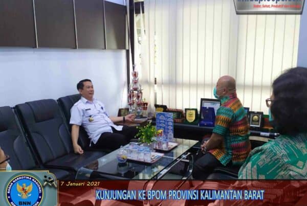 KA BNNP KALBAR KUNJUNGAN KE BPOM PROVINSI KALIMANTAN BARAT