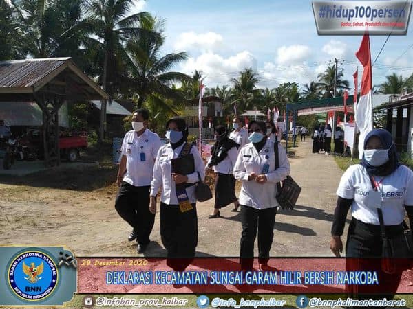 DEKLARASI KELURAHAN BERSIH NARKOBA KECAMATAN SUNGAI GARAM HILIR SINGKAWANG UTARA