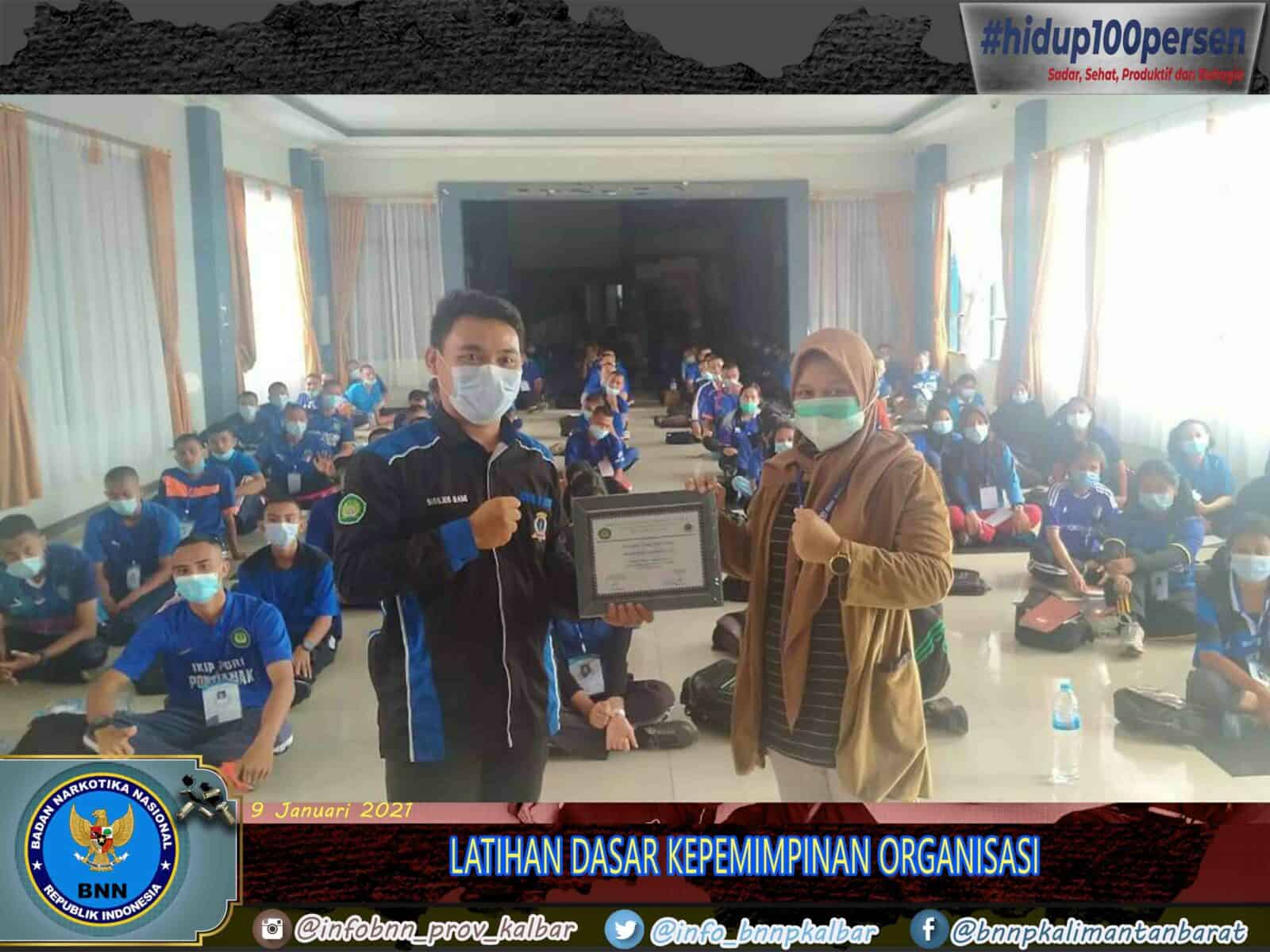 LATIHAN DASAR KEPEMIMPINAN, BNNP KALBAR SISIPKAN P4GN KE MAHASISWA DAN MAHASISWI LATIHAN DASAR KEPEMIMPINAN, BNNP KALBAR SISIPKAN P4GN KE MAHASISWA DAN MAHASISWI