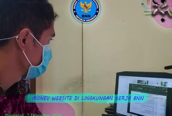 MONEV WEBSITE DI LINGKUNGAN BNN