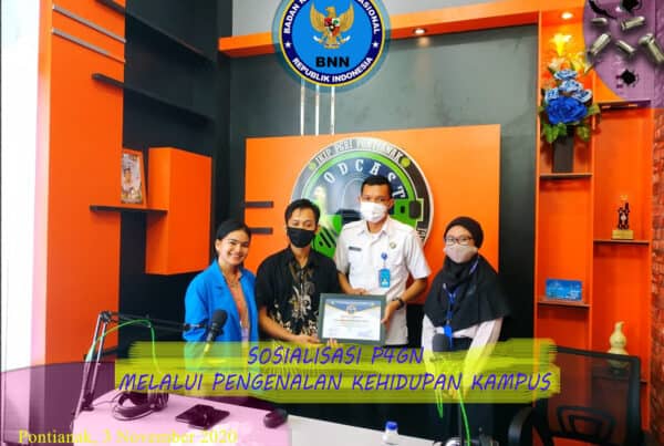 PENGENALAN KEHIDUPAN KAMPUS BAGI MAHASISWA BARU (PKKMB) BNNP KALBAR SOSIALISASIKAN P4GN