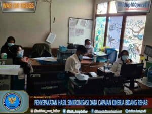 RAPAT VIRTUAL PENYEPAKATAN HASIL SINKRONISASI DATA CAPAIAN KINERJA BIDANG REHABILITASI TA 2020 RAPAT VIRTUAL PENYEPAKATAN HASIL SINKRONISASI DATA CAPAIAN KINERJA BIDANG REHABILITASI TA 2020