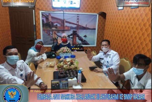SILAHTURAHMI LEMBAGA ANTI NARKOBA KABUPATEN LANDAK KE BNNP KALBAR