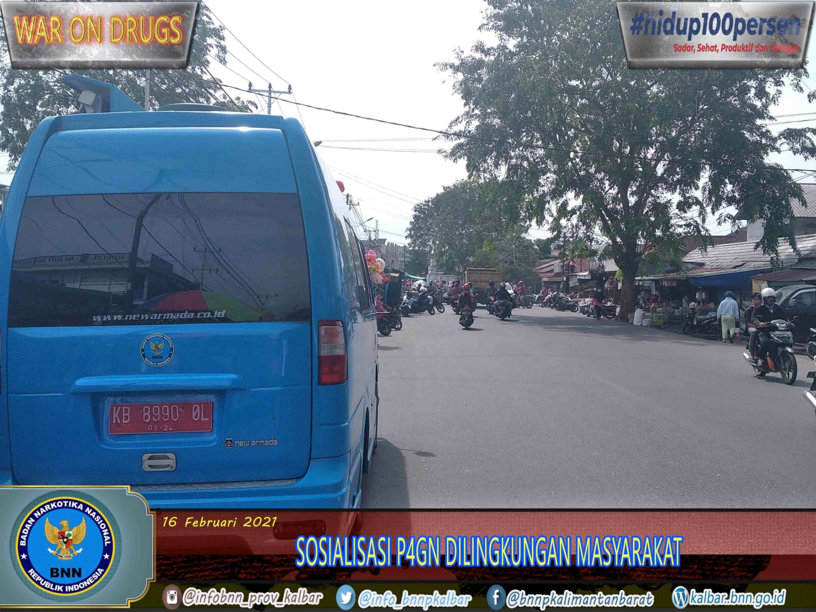 SOSIALISASI P4GN KELILING, MENJANGKAU LINGKUNGAN MASYARAKAT SOSIALISASI P4GN KELILING, MENJANGKAU LINGKUNGAN MASYARAKAT