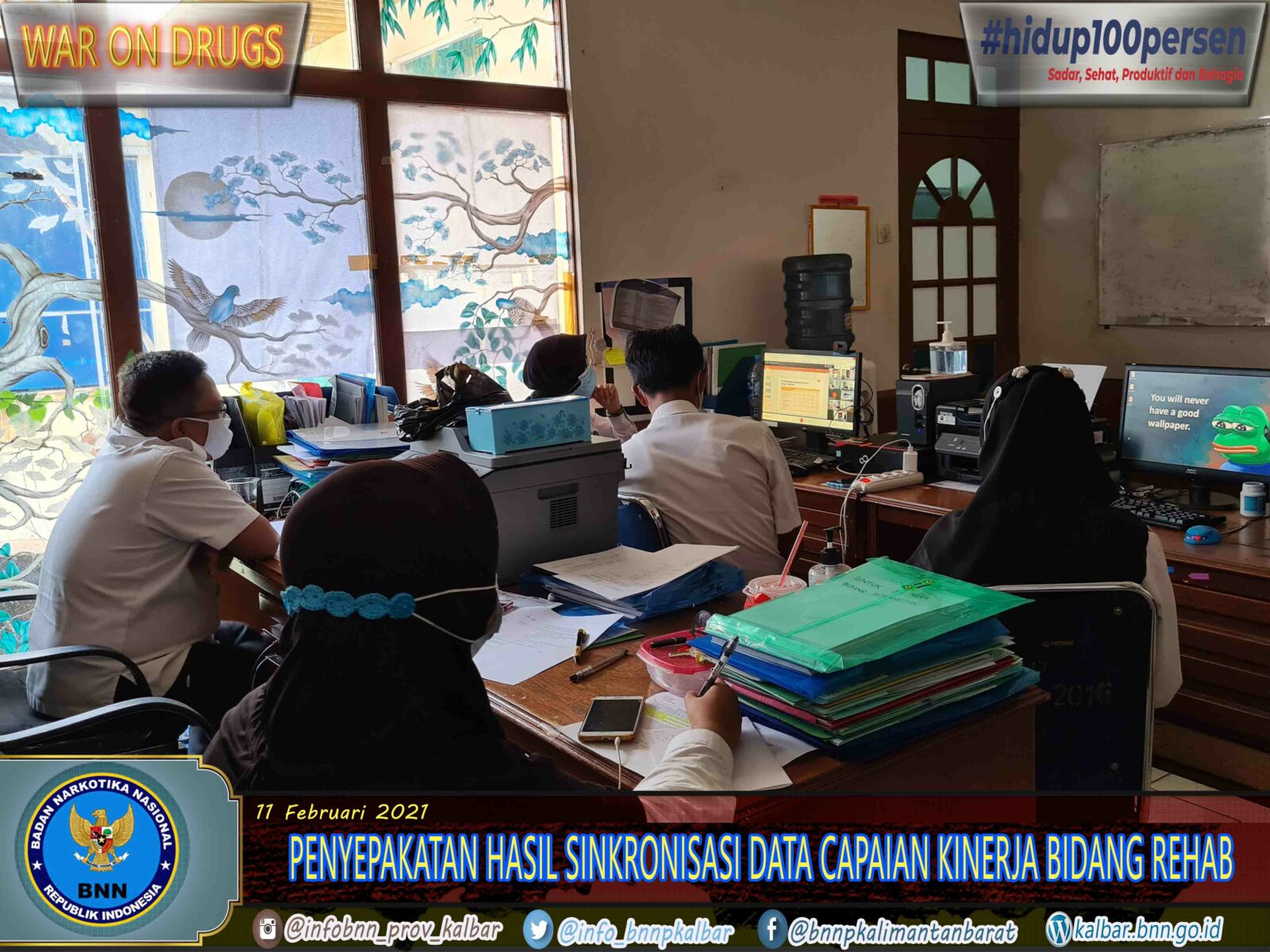 RAPAT VIRTUAL PENYEPAKATAN HASIL SINKRONISASI DATA CAPAIAN KINERJA BIDANG REHABILITASI TA 2020 RAPAT VIRTUAL PENYEPAKATAN HASIL SINKRONISASI DATA CAPAIAN KINERJA BIDANG REHABILITASI TA 2020