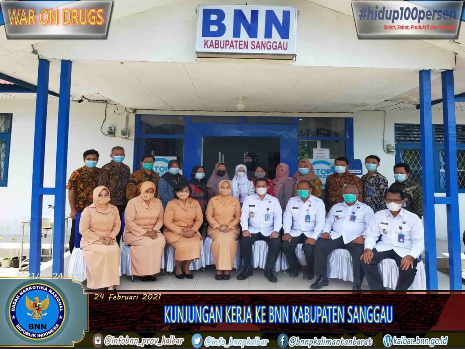 KUNJUNGAN KERJA KE BNNK KABUPATEN SANGGAU KUNJUNGAN KERJA KE BNNK KABUPATEN SANGGAU