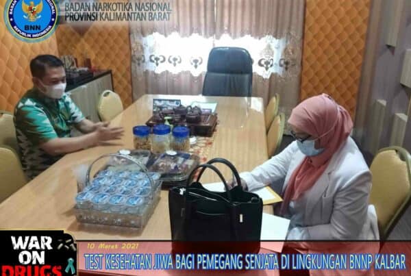 TEST KESEHATAN JIWA BAGI PEMEGANG SENJATA DILINGKUNGAN BNNP KALBAR