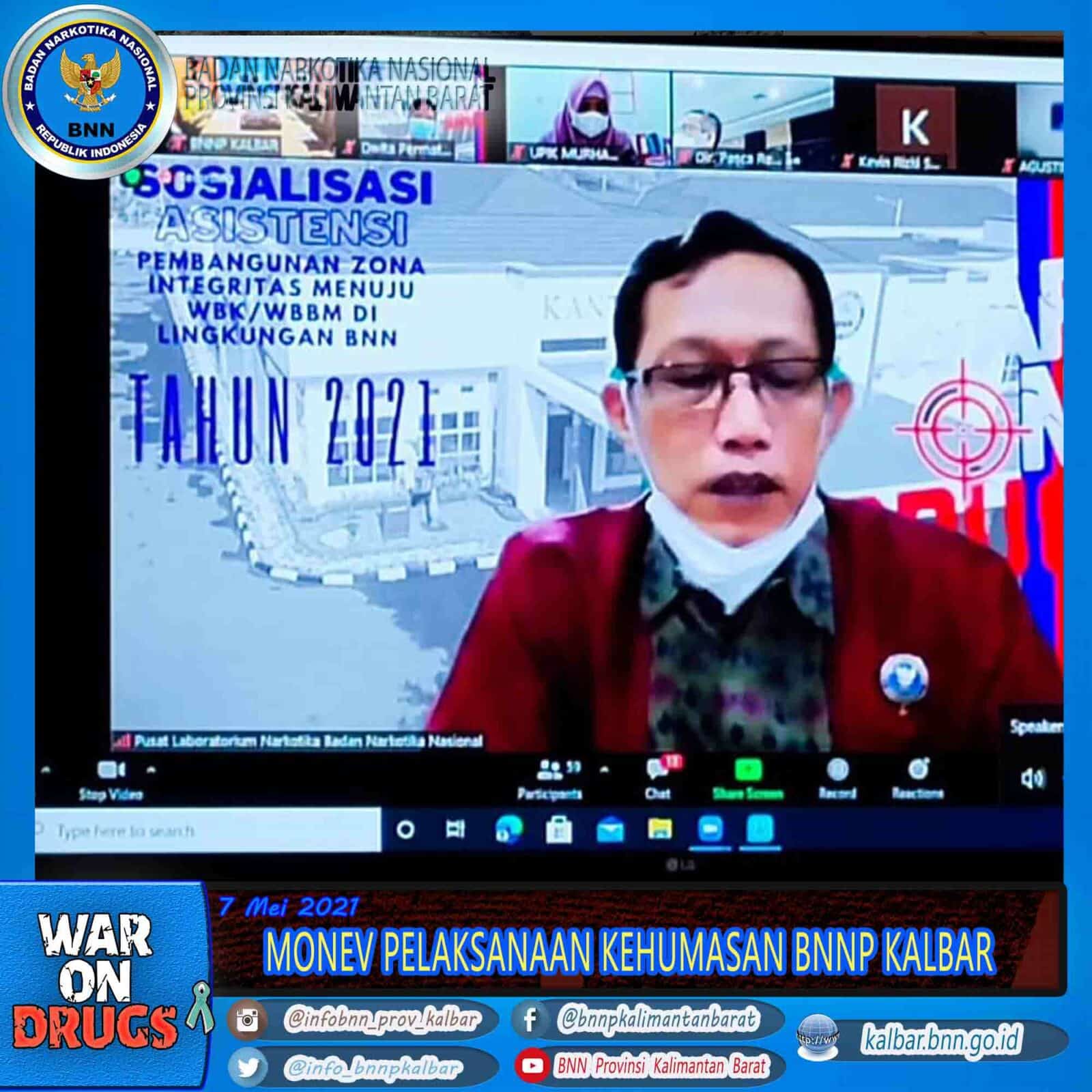 SOSIALISASI DAN ASISTENSI PEMBANGUNAN ZONA INTEGRITAS DI LINGKUNGAN BNN SOSIALISASI DAN ASISTENSI PEMBANGUNAN ZONA INTEGRITAS DI LINGKUNGAN BNN