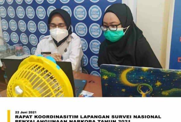 RAKOR TIM LAPANGAN SURVEI NASIONAL PENYALAHGUNAAN NARKOBA TAHUN 2021