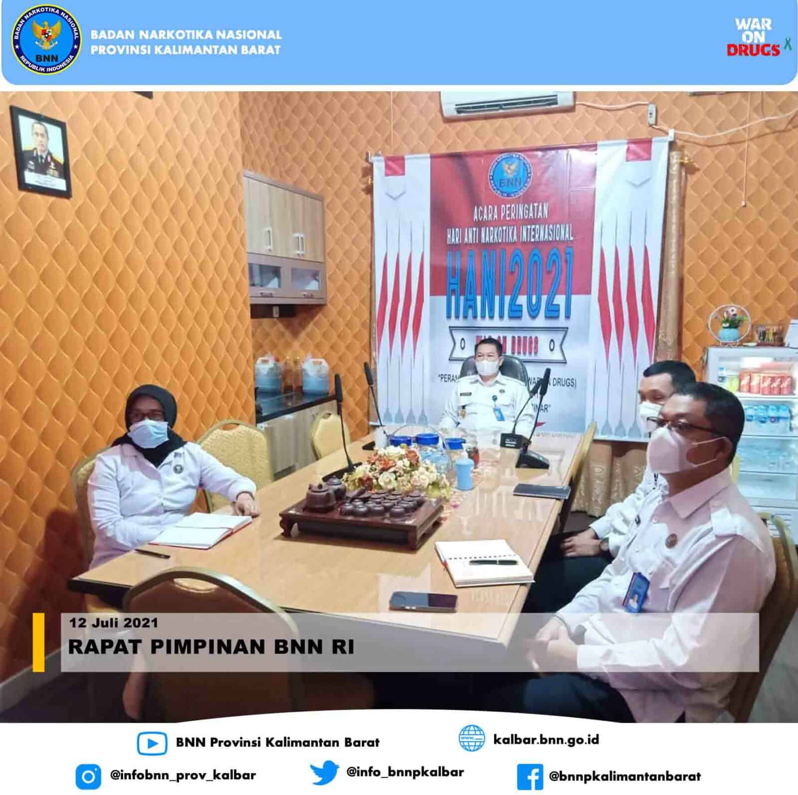 RAPAT PIMPINAN BNN RI RAPAT PIMPINAN BNN RI