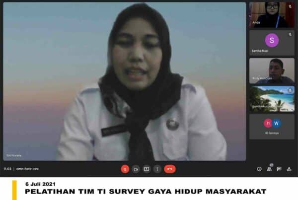 PELATIHAN TIM TI SURVEY GAYA HIDUP MASYARAKAT TAHUN 2021