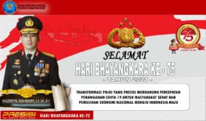 Kepala Badan Narkotika Nasional Provinsi Kalimantan Barat berserta Staf Mengucapkan Selamat Hari Bhayangkara Ke – 75