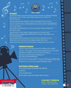 Lomba Cipta Lagu dan Video Klip “WAR ON DRUG”! Lomba Cipta Lagu dan Video Klip “WAR ON DRUG”!