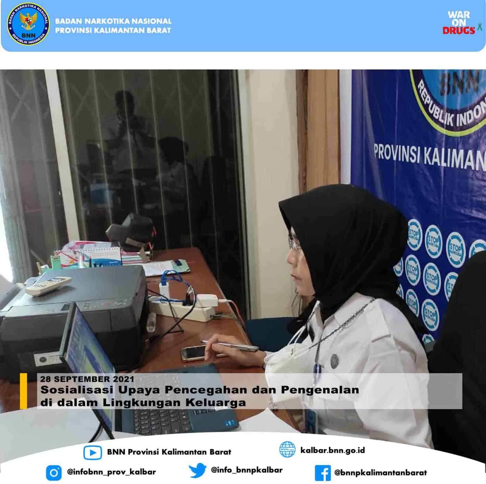 SOSIALISASI UPAYA PENCEGAHAN DAN PENGENALAN P4GN DI DALAM LINGKUNGAN KELUARGA SOSIALISASI UPAYA PENCEGAHAN DAN PENGENALAN P4GN DI DALAM LINGKUNGAN KELUARGA