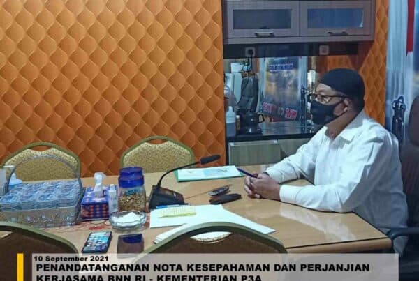 PENANDATANGANAN NOTA KESEPAHAMAN DAN PERJANJIAN KERJASAMA BNN RI – KEMENTERIAN P3A
