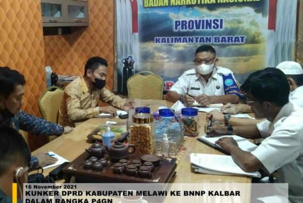 PERDA P4GN DI KABUPATEN MELAWI, DPRD KABUPATEN MELAWI KOORDINASI KE BNNP KALBAR