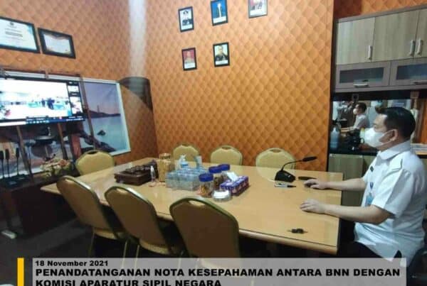 PENANDATANGANAN NOTA KESEPAHAMAN ANTARA BNN DENGAN KOMISI APARATUR SIPIL NEGARA