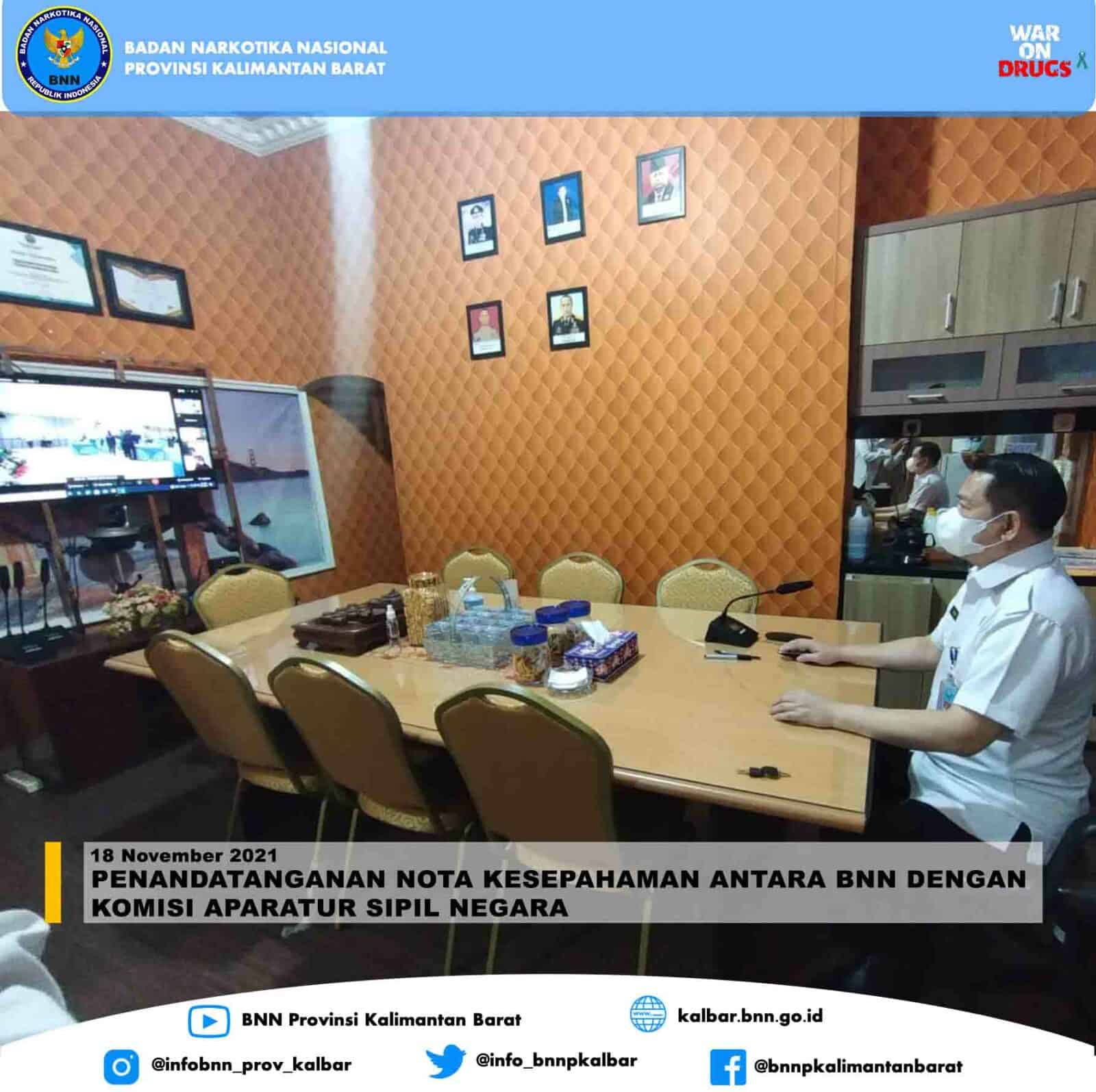 PENANDATANGANAN NOTA KESEPAHAMAN ANTARA BNN DENGAN KOMISI APARATUR SIPIL NEGARA PENANDATANGANAN NOTA KESEPAHAMAN ANTARA BNN DENGAN KOMISI APARATUR SIPIL NEGARA