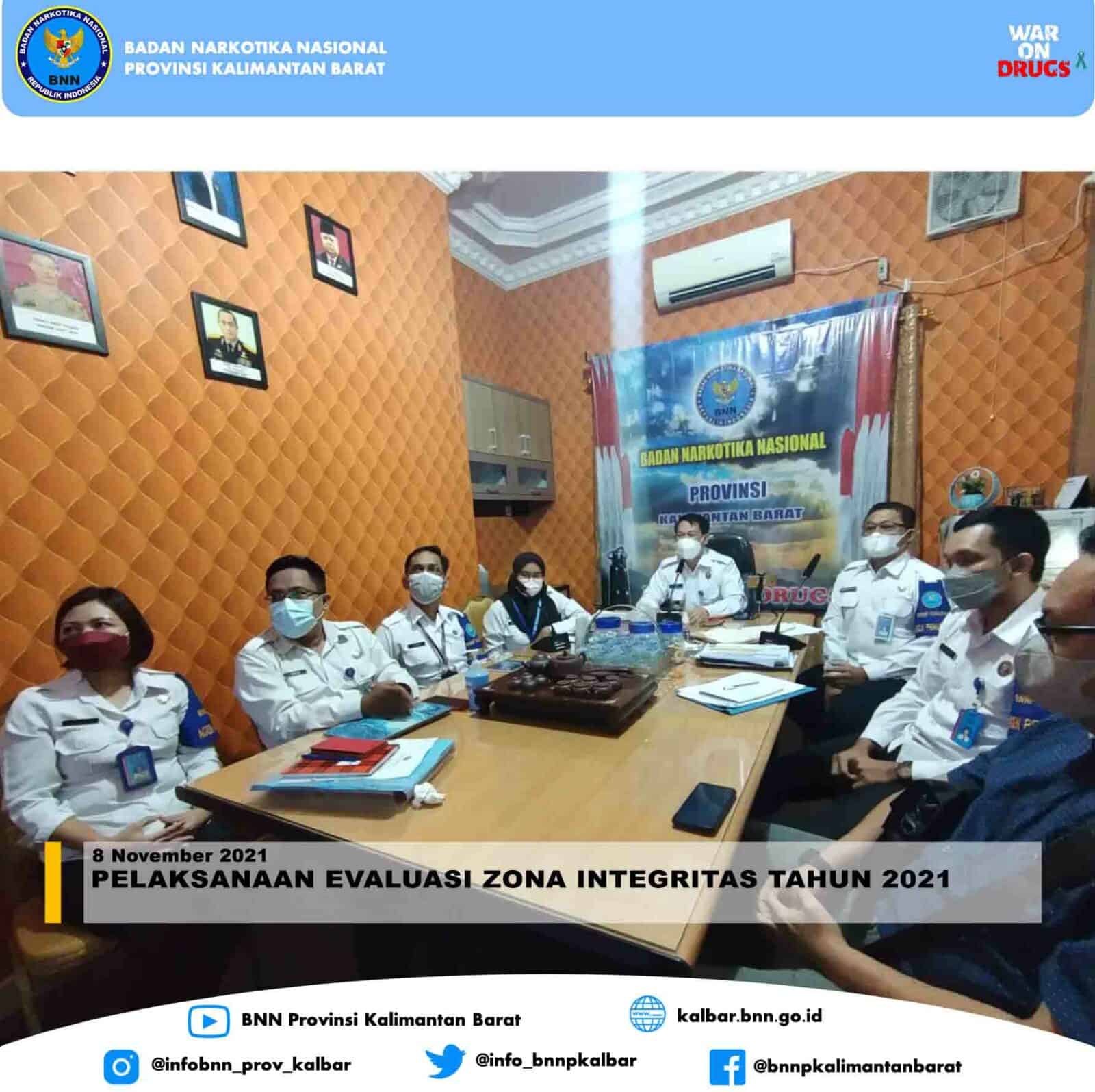 PELAKSANAAN EVALUASI ZONA INTEGRITAS TAHUN 2021 PELAKSANAAN EVALUASI ZONA INTEGRITAS TAHUN 2021