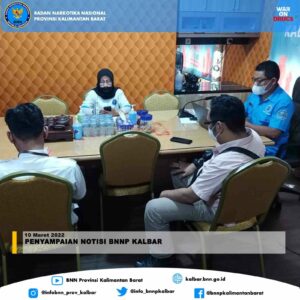 PENYAMPAIAN NOTISI BNNP KALBAR