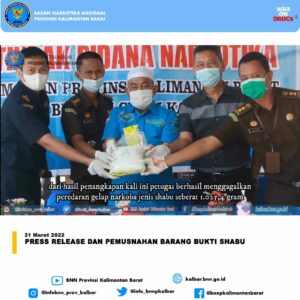 PRESS RELEASE DAN PEMUSNAHAN BARANG BUKTI SHABU PRESS RELEASE DAN PEMUSNAHAN BARANG BUKTI SHABU