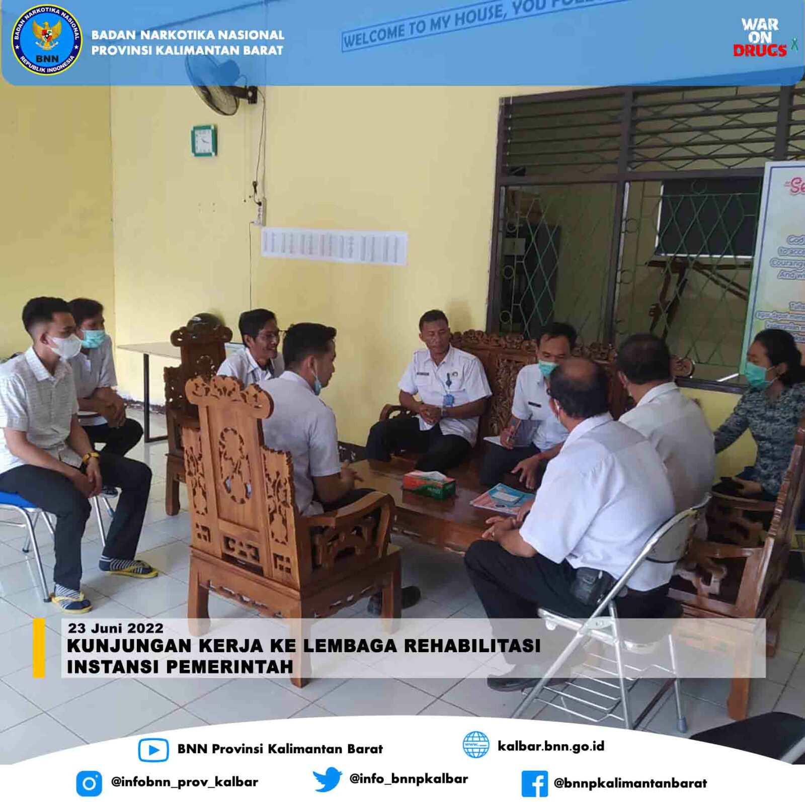 KUNJUNGAN KERJA KE LEMBAGA REHABILITASI INSTANSI PEMERINTAH KUNJUNGAN KERJA KE LEMBAGA REHABILITASI INSTANSI PEMERINTAH