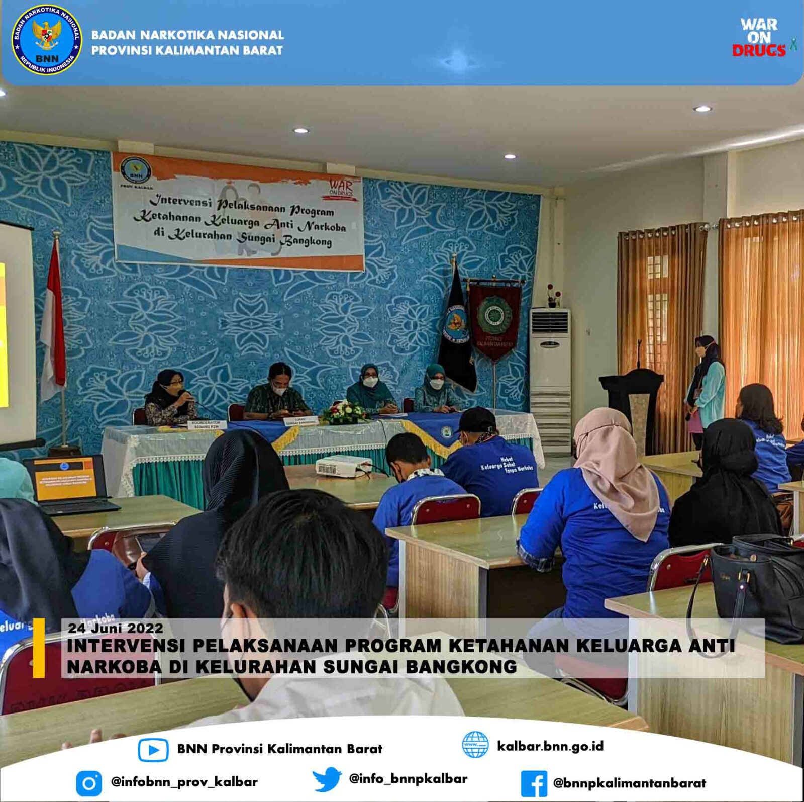 INTERVENSI PELAKSANAAN PROGRAM KETAHANAN KELUARGA ANTI NARKOBA DI KELURAHAN SUNGAI BANGKONG INTERVENSI PELAKSANAAN PROGRAM KETAHANAN KELUARGA ANTI NARKOBA DI KELURAHAN SUNGAI BANGKONG