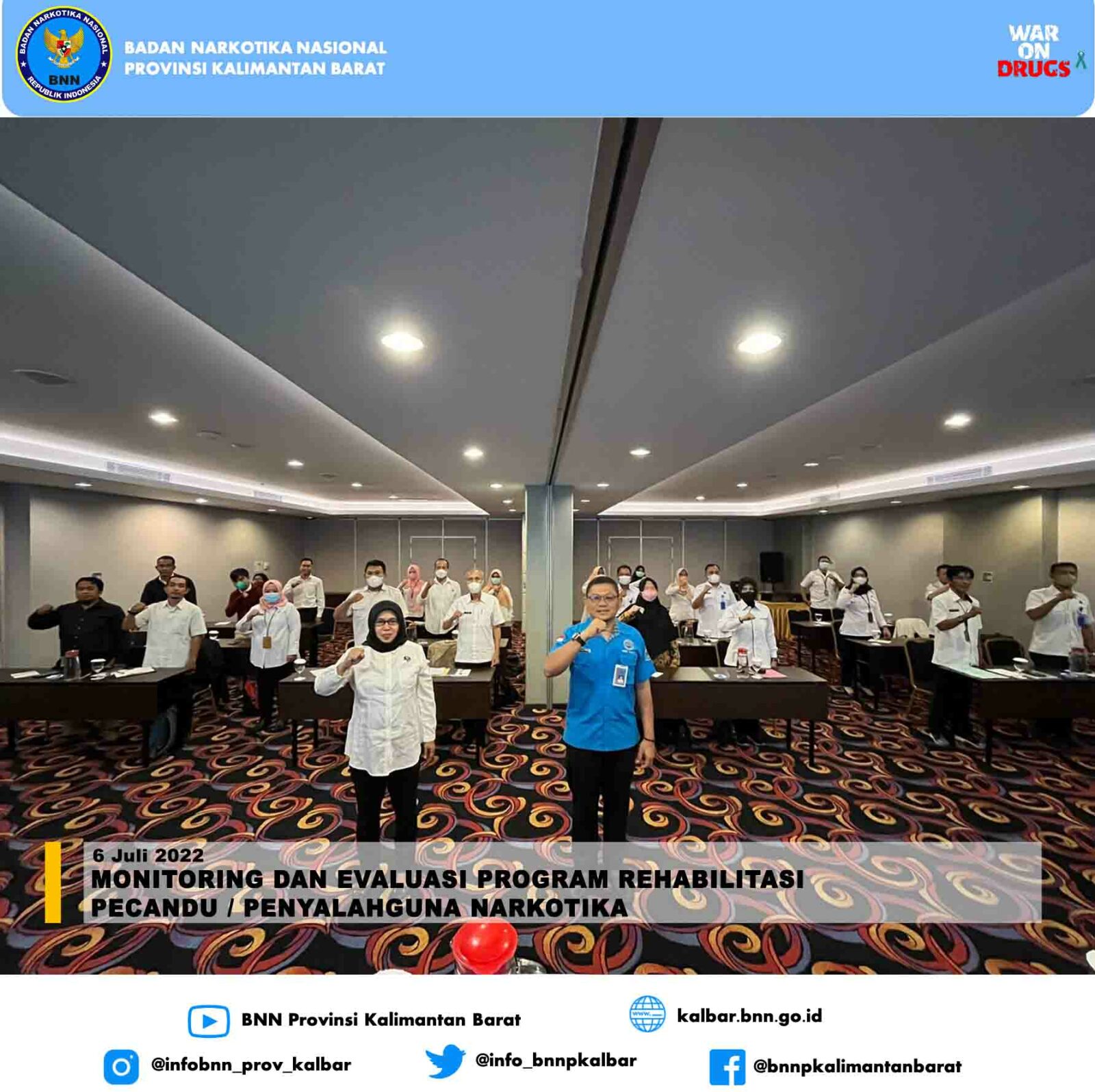Monitoring dan Evaluasi Program Rehabilitasi Pecandu / Penyalahguna Narkotika Monitoring dan Evaluasi Program Rehabilitasi Pecandu / Penyalahguna Narkotika