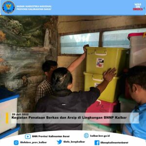 Kegiatan Penataan Berkas dan Arsip di Lingkungan BNNP Kalbar Kegiatan Penataan Berkas dan Arsip di Lingkungan BNNP Kalbar