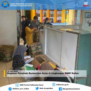 Kegiatan Penataan Berkas dan Arsip di Lingkungan BNNP Kalbar Kegiatan Penataan Berkas dan Arsip di Lingkungan BNNP Kalbar