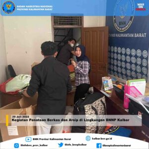 Kegiatan Penataan Berkas dan Arsip di Lingkungan BNNP Kalbar Kegiatan Penataan Berkas dan Arsip di Lingkungan BNNP Kalbar