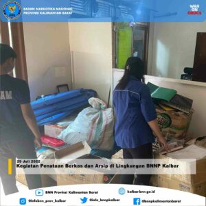 Kegiatan Penataan Berkas dan Arsip di Lingkungan BNNP Kalbar Kegiatan Penataan Berkas dan Arsip di Lingkungan BNNP Kalbar