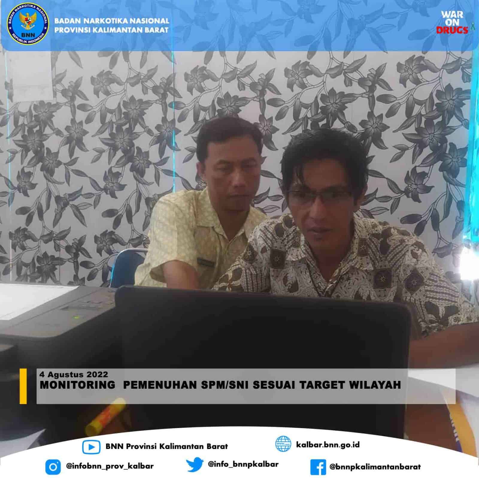 Monitoring Pemenuhan SPM/SNI sesuai target wilayah Monitoring Pemenuhan SPM/SNI sesuai target wilayah