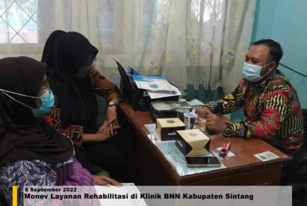 Monev Layanan Rehabilitasi di Klinik BNN Kabupaten Sintang