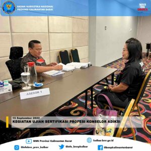 Kegiatan Ujian Sertifikasi Profesi Konselor Adiksi Kegiatan Ujian Sertifikasi Profesi Konselor Adiksi