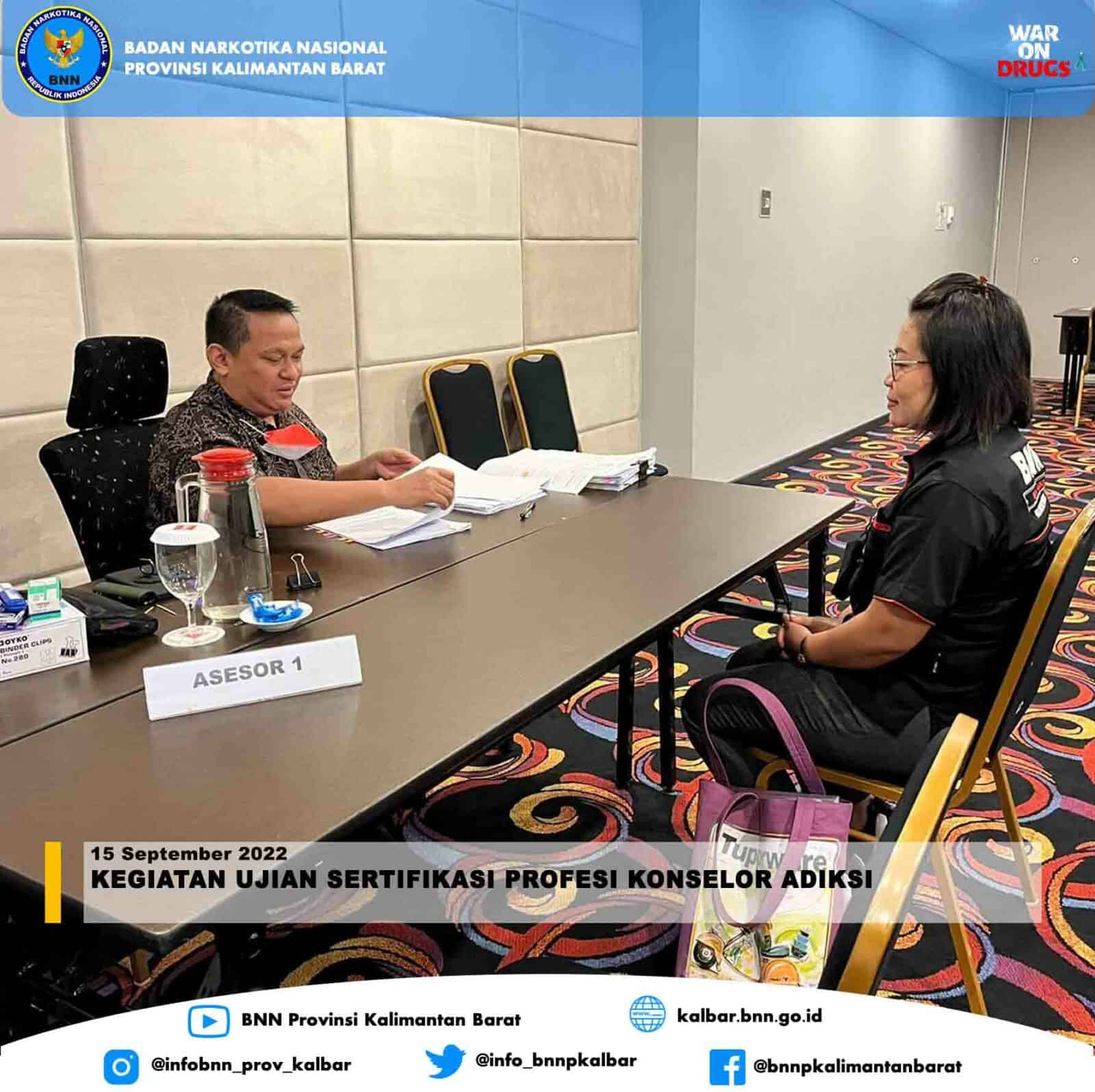 Kegiatan Ujian Sertifikasi Profesi Konselor Adiksi Kegiatan Ujian Sertifikasi Profesi Konselor Adiksi