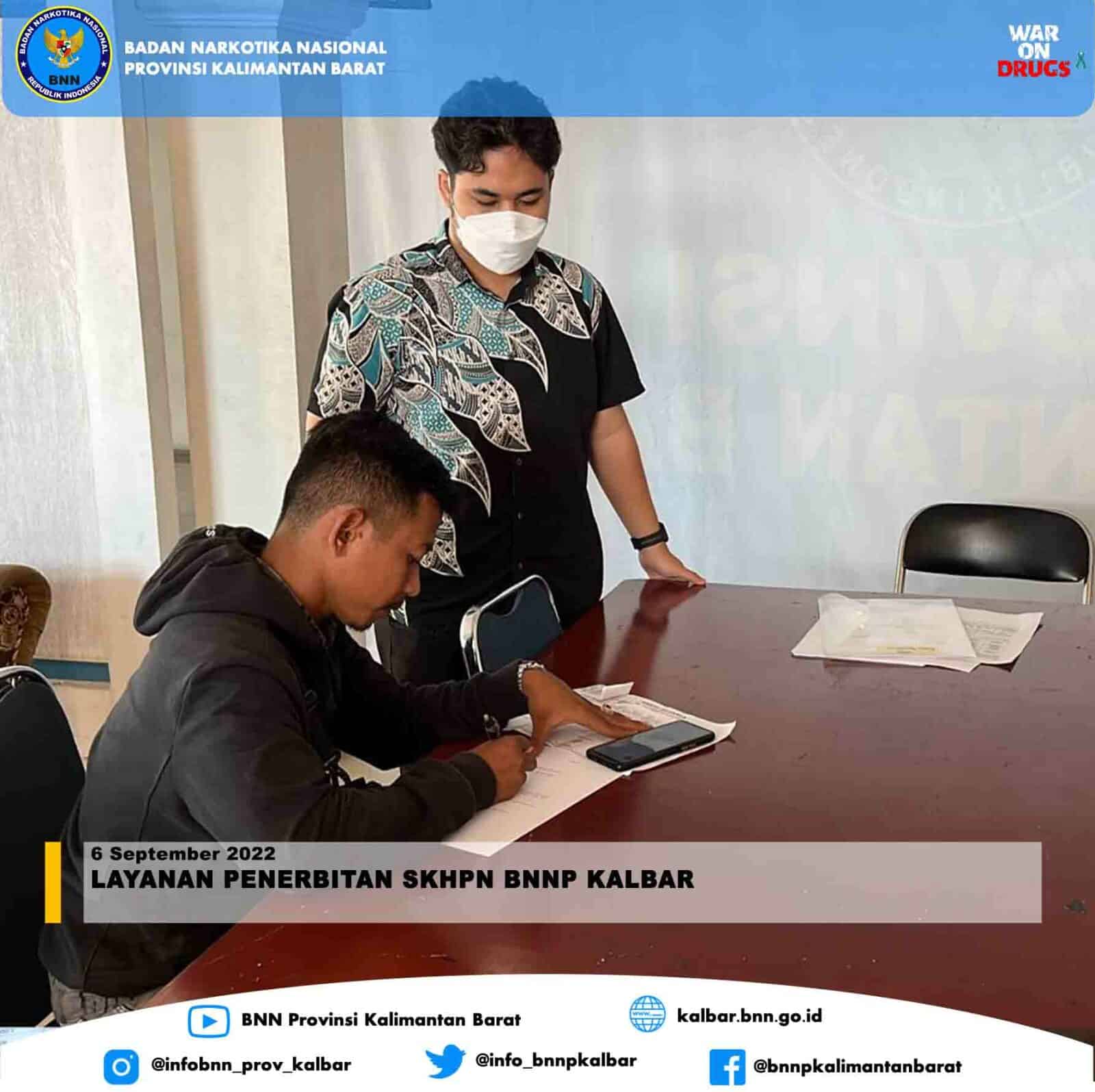 LAYANAN PENERBITAN SKHPN BNNP KALBAR LAYANAN PENERBITAN SKHPN BNNP KALBAR