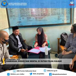 BIMBINGAN ROHANI DAN MENTAL DI RUTAN POLDA KALBAR BIMBINGAN ROHANI DAN MENTAL DI RUTAN POLDA KALBAR