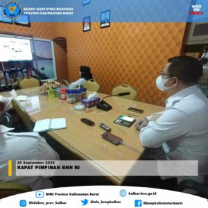 Rapat Pimpinan BNN RI Rapat Pimpinan BNN RI