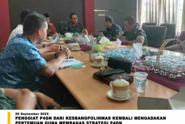 Penggiat P4GN dari Kesbangpolinmas Kembali Mengadakan Pertemuan Guna Membahas Strategi P4GN