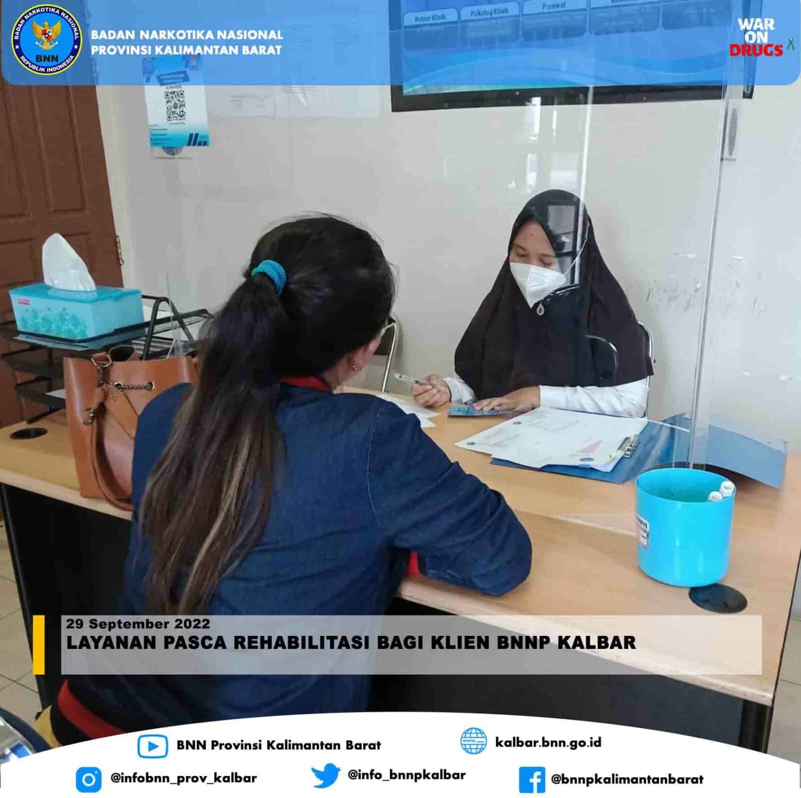Layanan Pasca Rehabilitasi Bagi Klien BNNP Kalbar