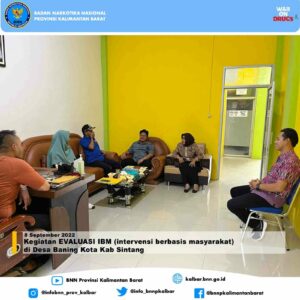 Kegiatan EVALUASI IBM (intervensi berbasis masyarakat) di Desa Baning Kota Kab Sintang Kegiatan EVALUASI IBM (intervensi berbasis masyarakat) di Desa Baning Kota Kab Sintang