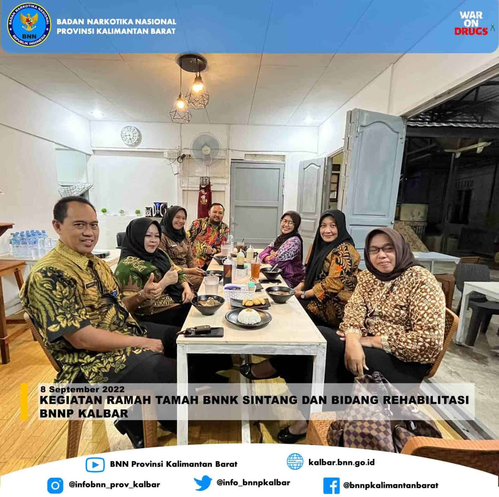KEGIATAN RAMAH TAMAH BNNK SINTANG DAN BIDANG REHABILITASI BNNP KALBAR KEGIATAN RAMAH TAMAH BNNK SINTANG DAN BIDANG REHABILITASI BNNP KALBAR